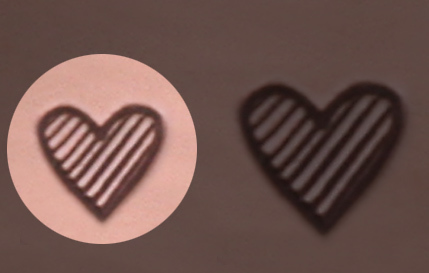 Metal Stamping Tools Tall Lined Heart Metal Design Stamp 2mm- Beaducation Original